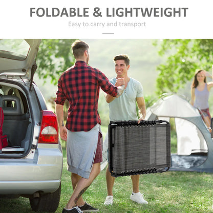 Outdoor Folding Chaise Lounge, Adjustable Backrest, Removable Pillow, Mixed Grey, Grey Lounger Chairs at Gallery Canada