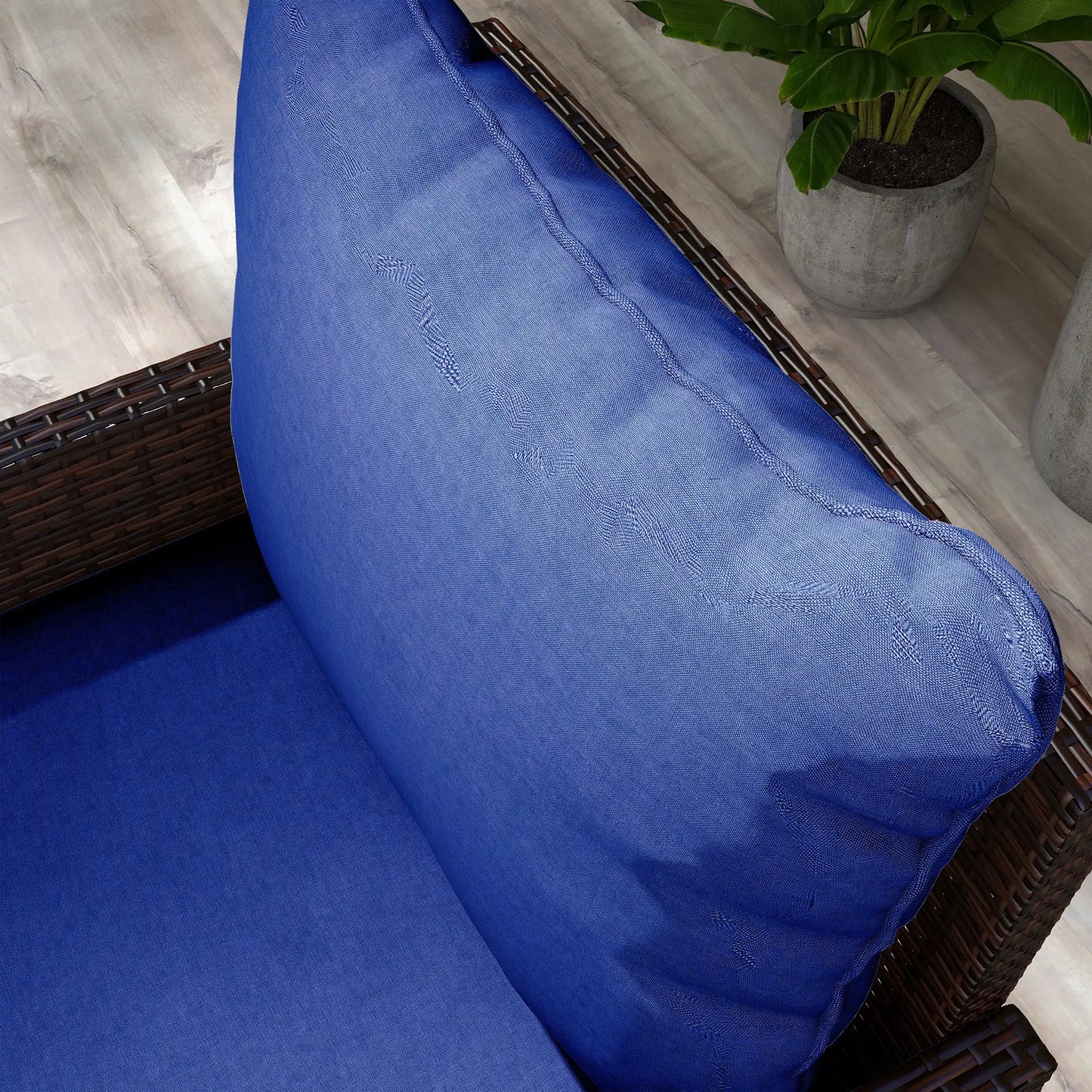 4-Piece Seat Cushion Pillows, Patio Chair Cushions Set, Navy Blue Patio Chair Cushions at Gallery Canada