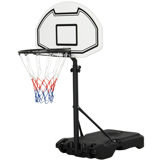 51"-64" Height Adjustable Basketball System, Portable with Wheels Basketball Black at Gallery Canada