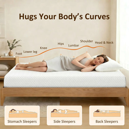 Twin 8 Inch Memory Foam Mattress, Medium Firm, CertiPUR-US