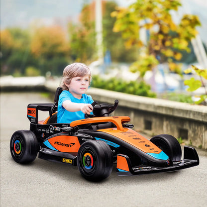 12V Electric Car For Kids, Suspension, Music, MP3, Remote Control, Orange Electric Toy Cars at Gallery Canada