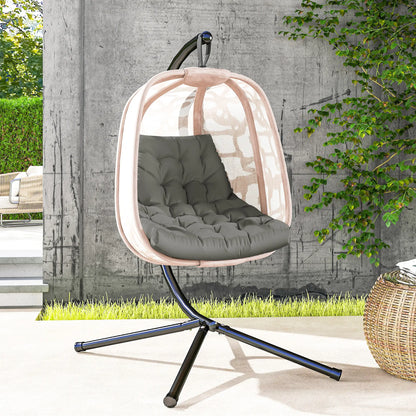 Outdoor Swing Cushion, Tufted Patio Cushion, Grey Patio Chair Cushions at Gallery Canada
