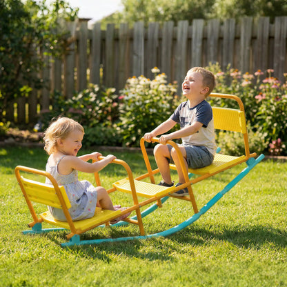 Metal Seesaw For Kids, 2 In 1 Rocking Teeter Totter, Playground Equipment Gym Sets & Swings at Gallery Canada