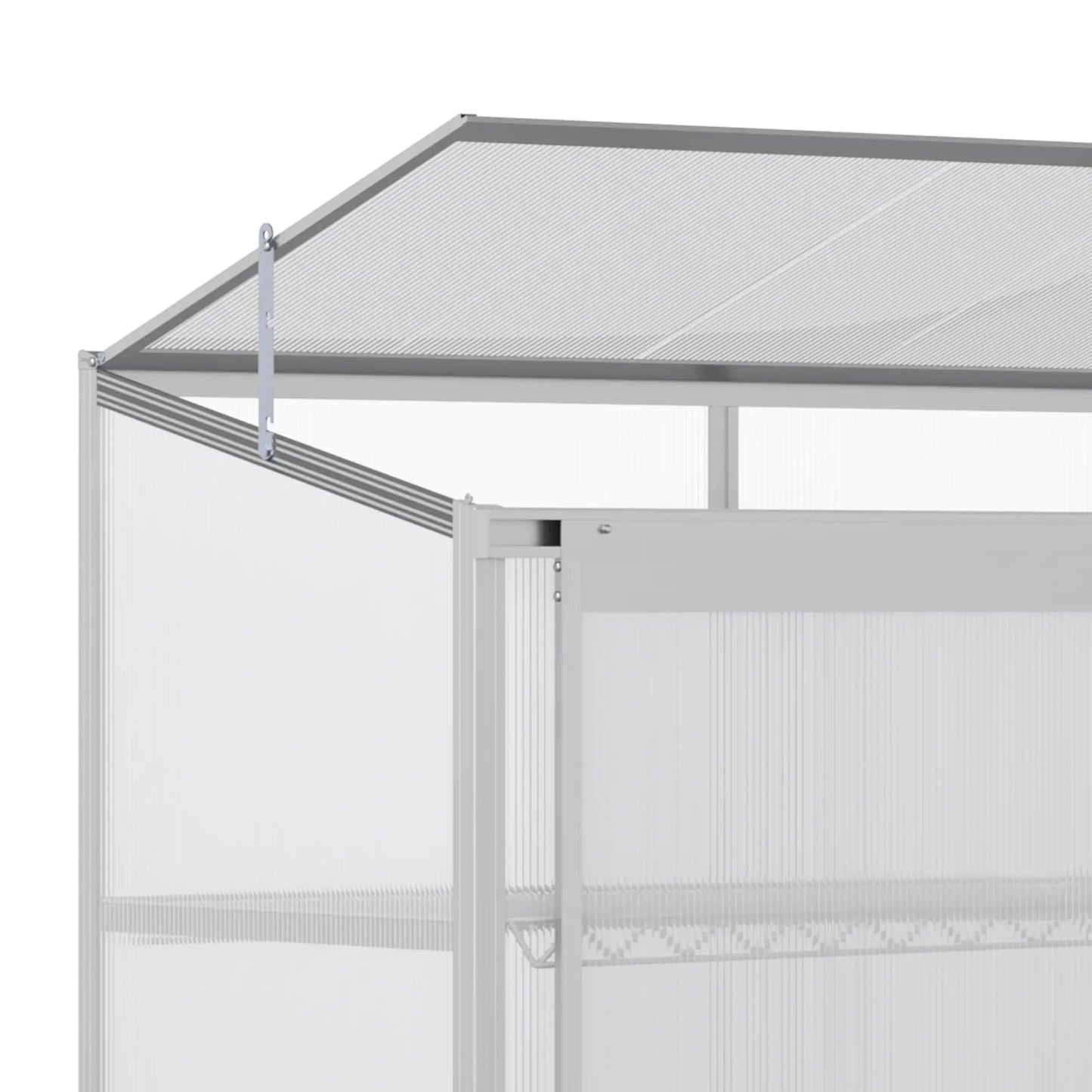 Aluminum Cold Frame Greenhouse, Openable Top, 2 Shelves, Indoor Outdoor Greenhouses at Gallery Canada