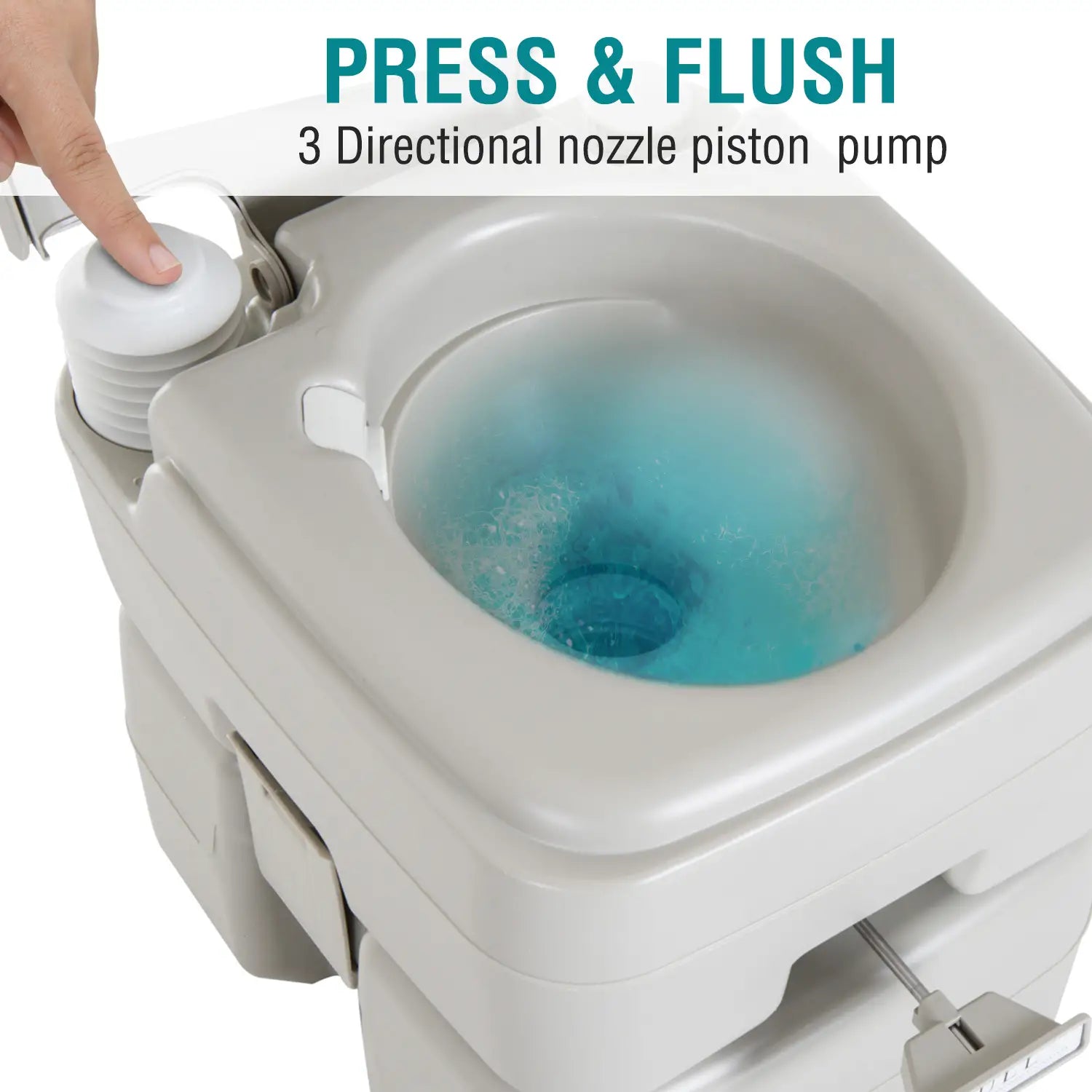 Portable Travel Toilet, Detachable Flushable Tank, 5.3 Gallon (20L) Camping Toilets at Gallery Canada