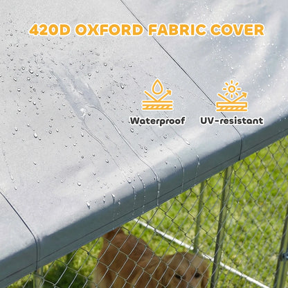 Heavy Duty Outdoor Dog Kennel, Waterproof Roof, 19.7' x 7.5' x 7.9' Dog Kennels at Gallery Canada