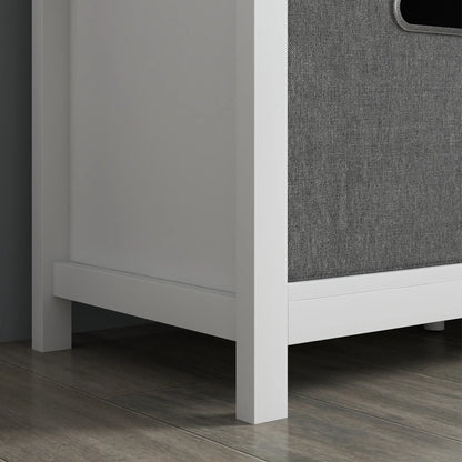 Shoe Storage Bench with Seat, 2 Drawers, Adjustable Shelf, White Shoe Storage Cabinets & Racks at Gallery Canada