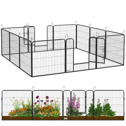 Dog Playpen with Gate, 12 Panels, 31.5"H Houses, Kennels & Pens at Gallery Canada