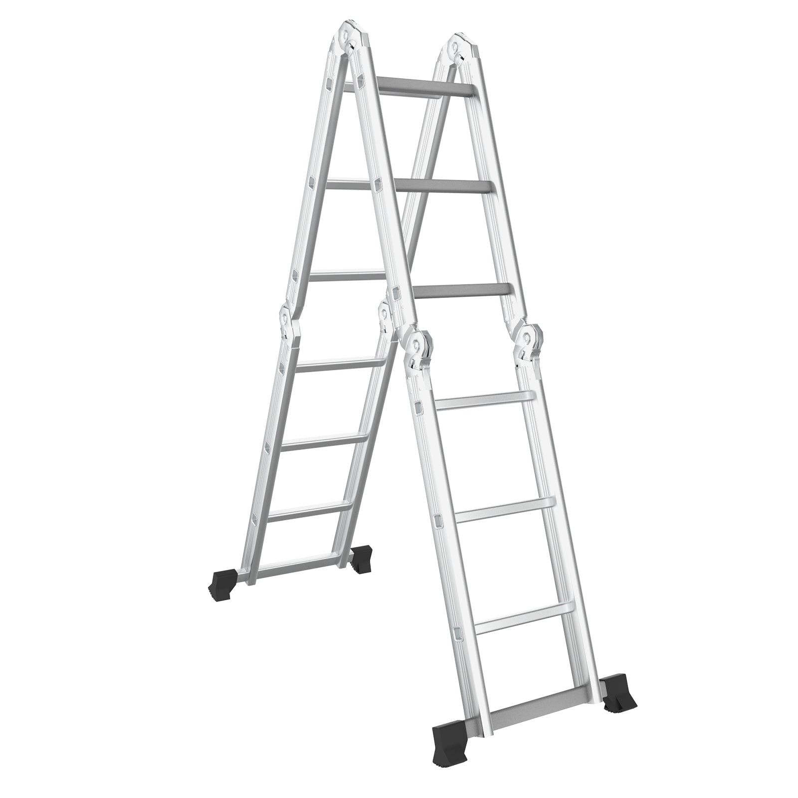 7-in-1 Folding Aluminum Step Ladder with Anti-Skid Pedal Garages at Gallery Canada
