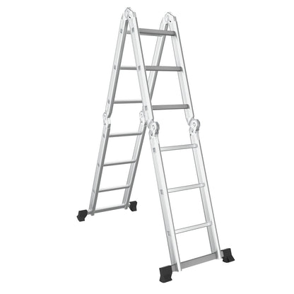 7-in-1 Folding Aluminum Step Ladder with Anti-Skid Pedal Garages at Gallery Canada
