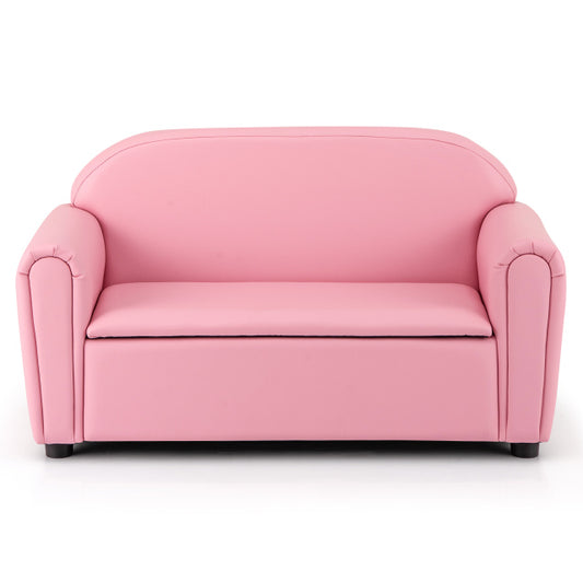 Kids Sofa Armrest Chair With Storage, Pink Kids Chairs & Seating Pink at Gallery Canada