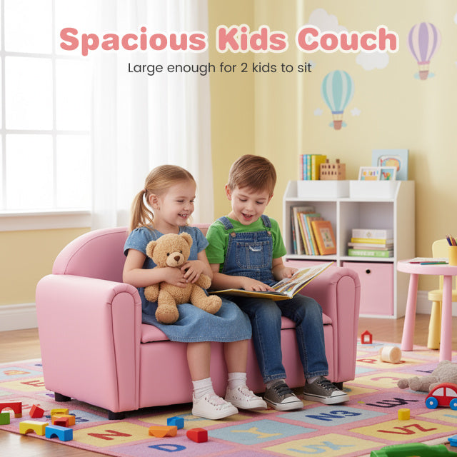 Kids Sofa Armrest Chair with Storage Function, Pink Kids Chairs & Seating at Gallery Canada