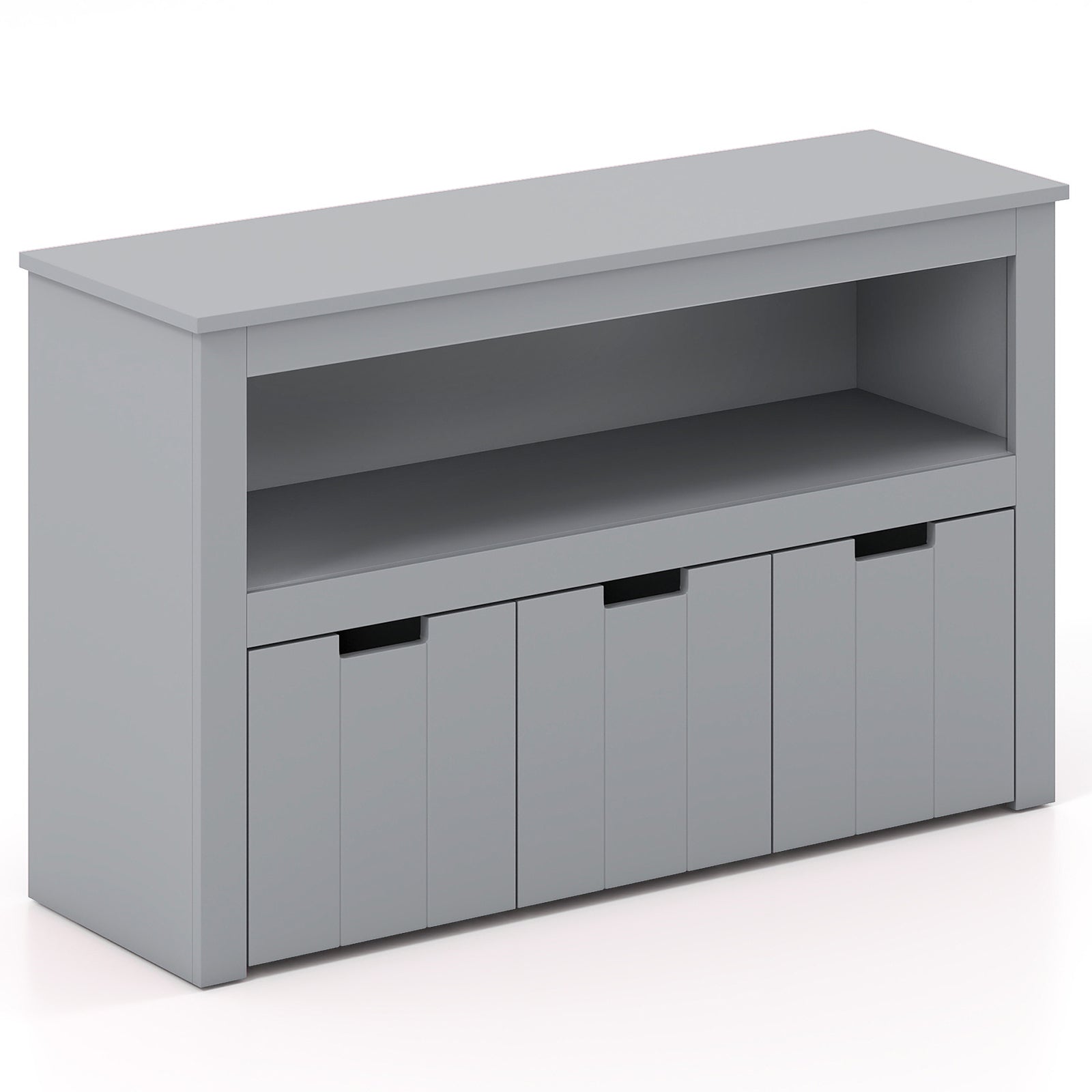 Kid Toy Storage Cabinet 3 Drawer Chest with Wheels Large Storage Cube Shelf, Gray Kids Storage at Gallery Canada