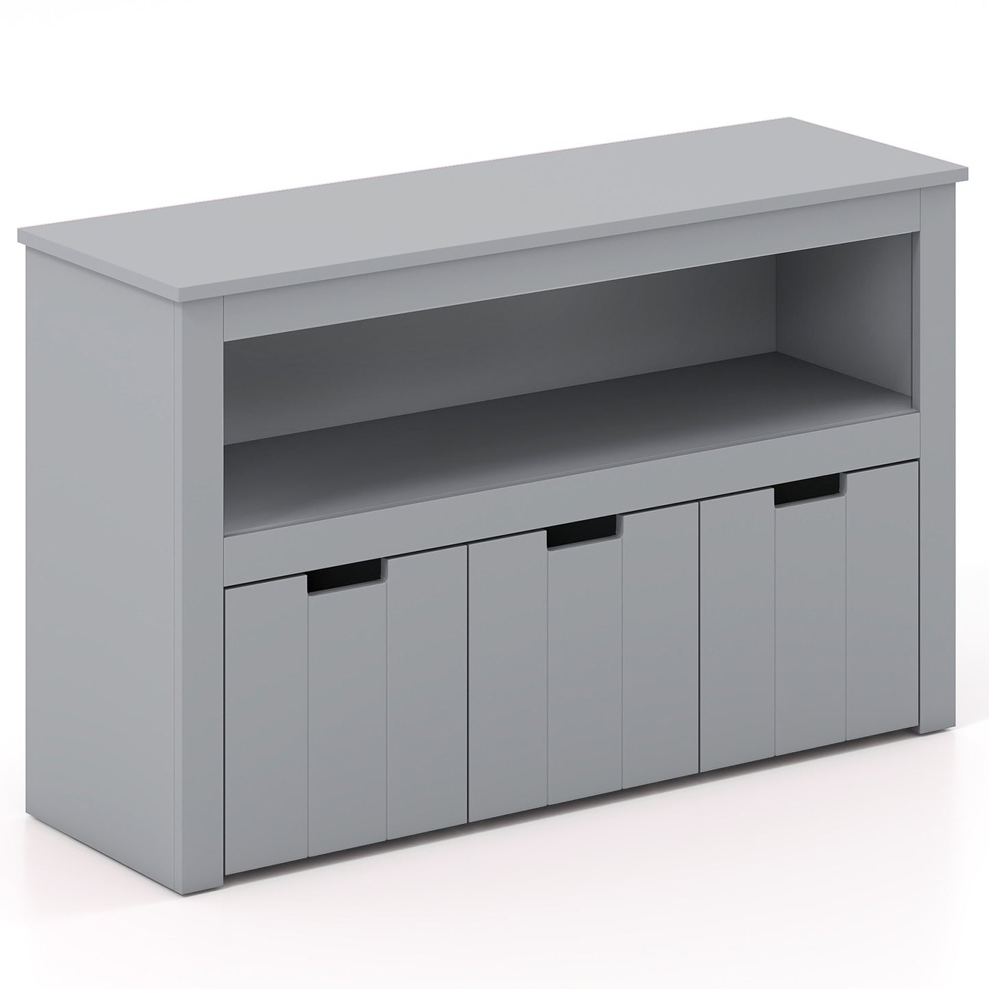 Kid Toy Storage Cabinet 3 Drawer Chest with Wheels Large Storage Cube Shelf, Gray Kids Storage at Gallery Canada