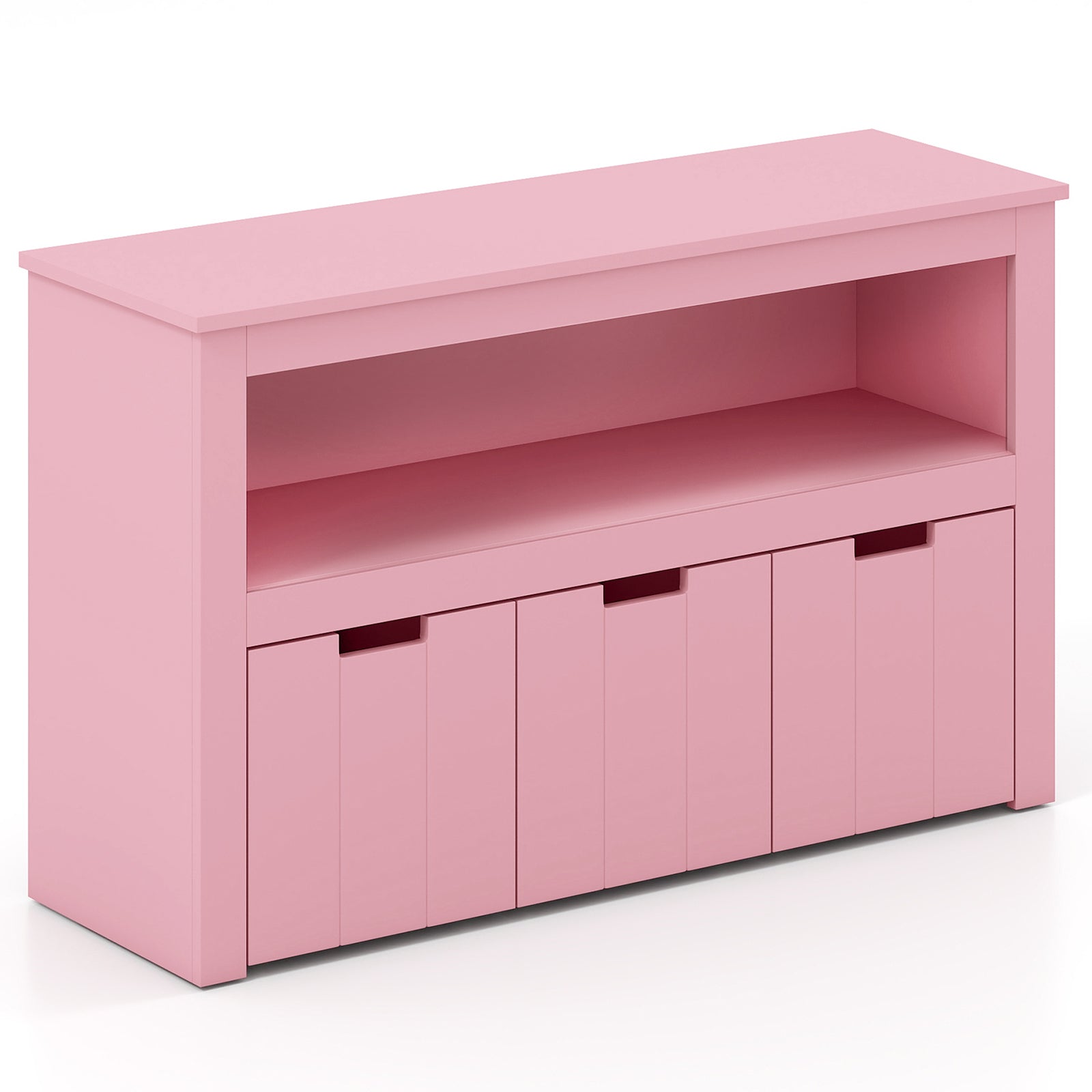 Kid Toy Storage Cabinet 3 Drawer Chest with Wheels Large Storage Cube Shelf, Pink Kids Storage at Gallery Canada