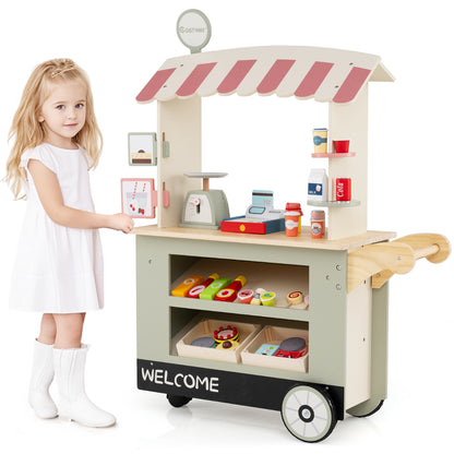 Toy Cart Play Set With POS Machine, Scale, Green Pretend Toys at Gallery Canada