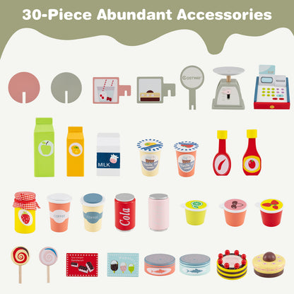 Toy Cart Play Set with POS Machine and Lovely Scale, Green Pretend Toys at Gallery Canada