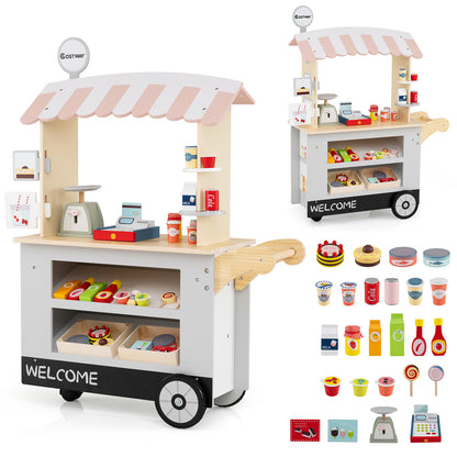Toy Cart Play Set with POS Machine and Lovely Scale, Gray Pretend Toys at Gallery Canada