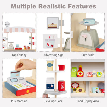 Toy Cart Play Set with POS Machine and Lovely Scale, Gray Pretend Toys at Gallery Canada