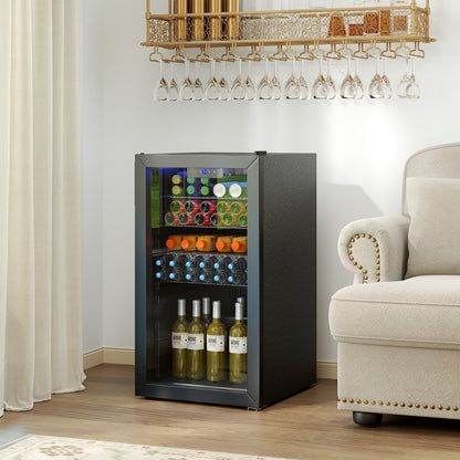 Beverage Refrigerator Cooler, Glass Door, Black Wine & Beverage Coolers at Gallery Canada