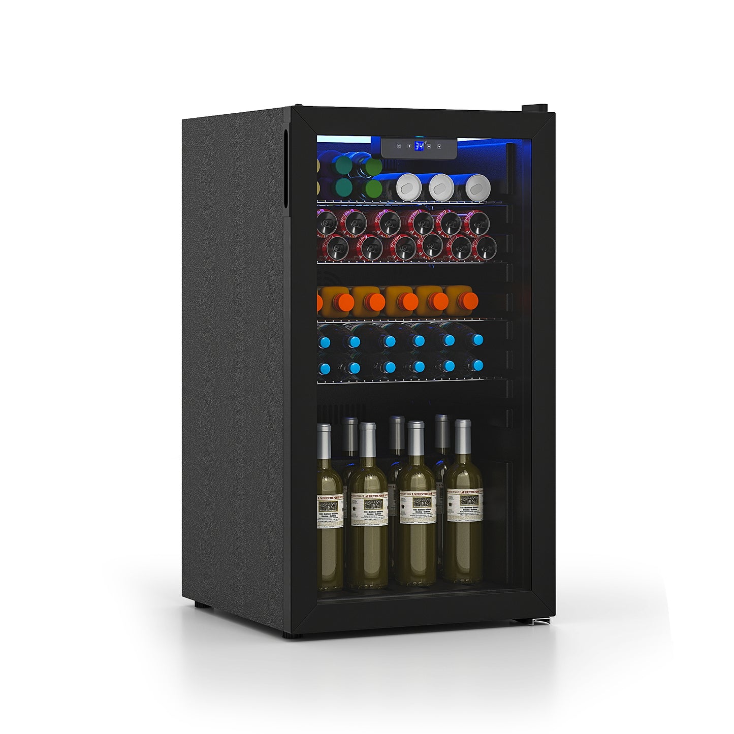 Beverage Refrigerator Cooler, Glass Door, Black Wine & Beverage Coolers at Gallery Canada