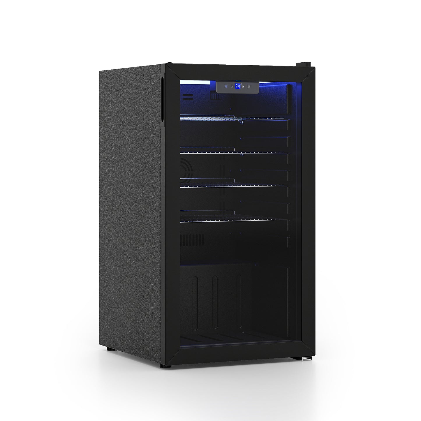 Beverage Refrigerator Cooler, Glass Door, Black Wine & Beverage Coolers at Gallery Canada