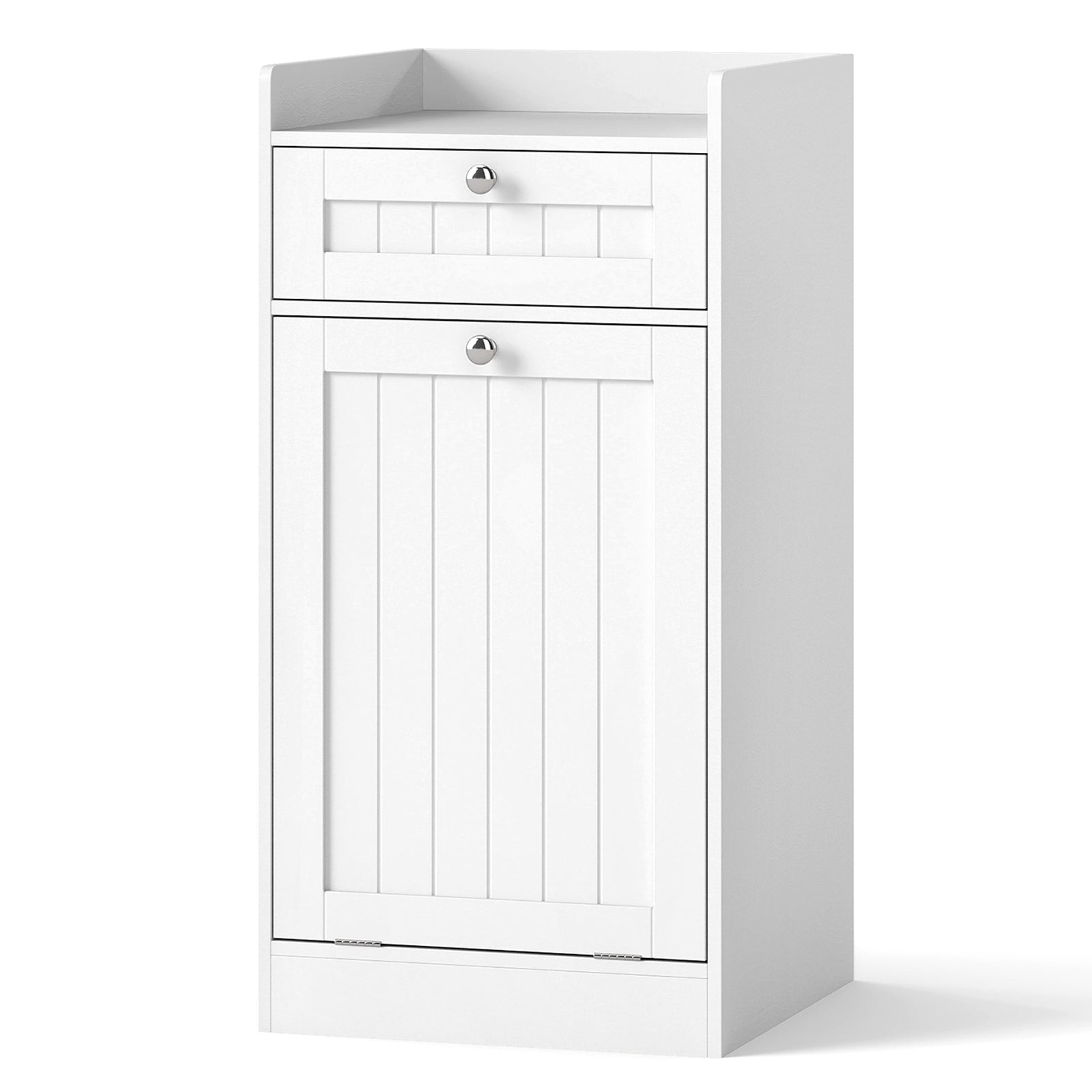 Laundry Hamper Cabinet With Drawer, Tilt-Out Design, White Laundry Baskets at Gallery Canada