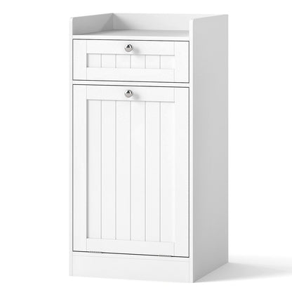 Laundry Hamper Cabinet With Drawer, Tilt-Out Design, White Laundry Baskets at Gallery Canada
