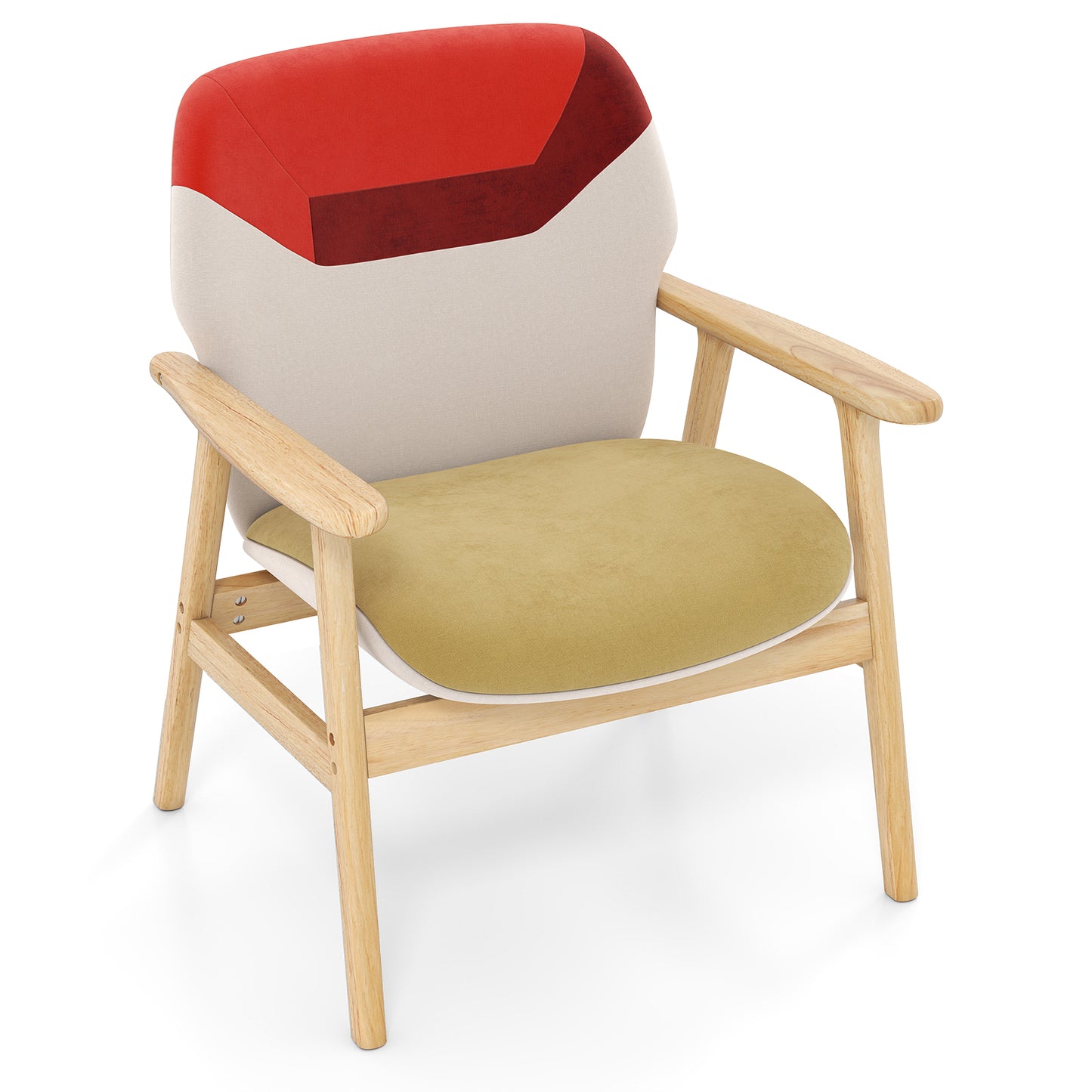 Modern Accent Chair Upholstered Side Armchair with Spacious Backrest Accent Chairs Options at Gallery Canada