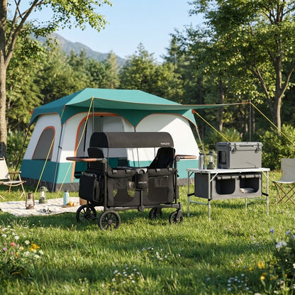 4-In-1 Family Camping Gear Set, Wagon Table Cooler Tent Camping at Gallery Canada