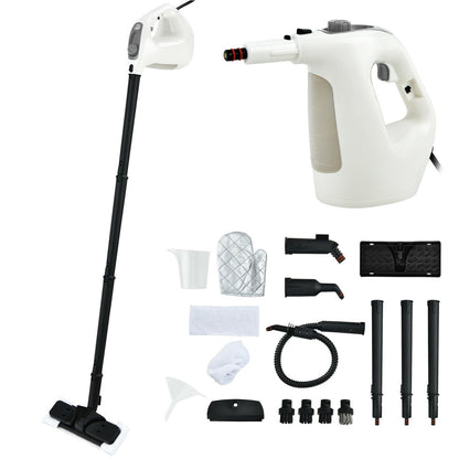 1400W Handheld Steam Cleaner with 14-Piece Accessory Kit and Child Lock, Gray Vacuums & Cleaners at Gallery Canada