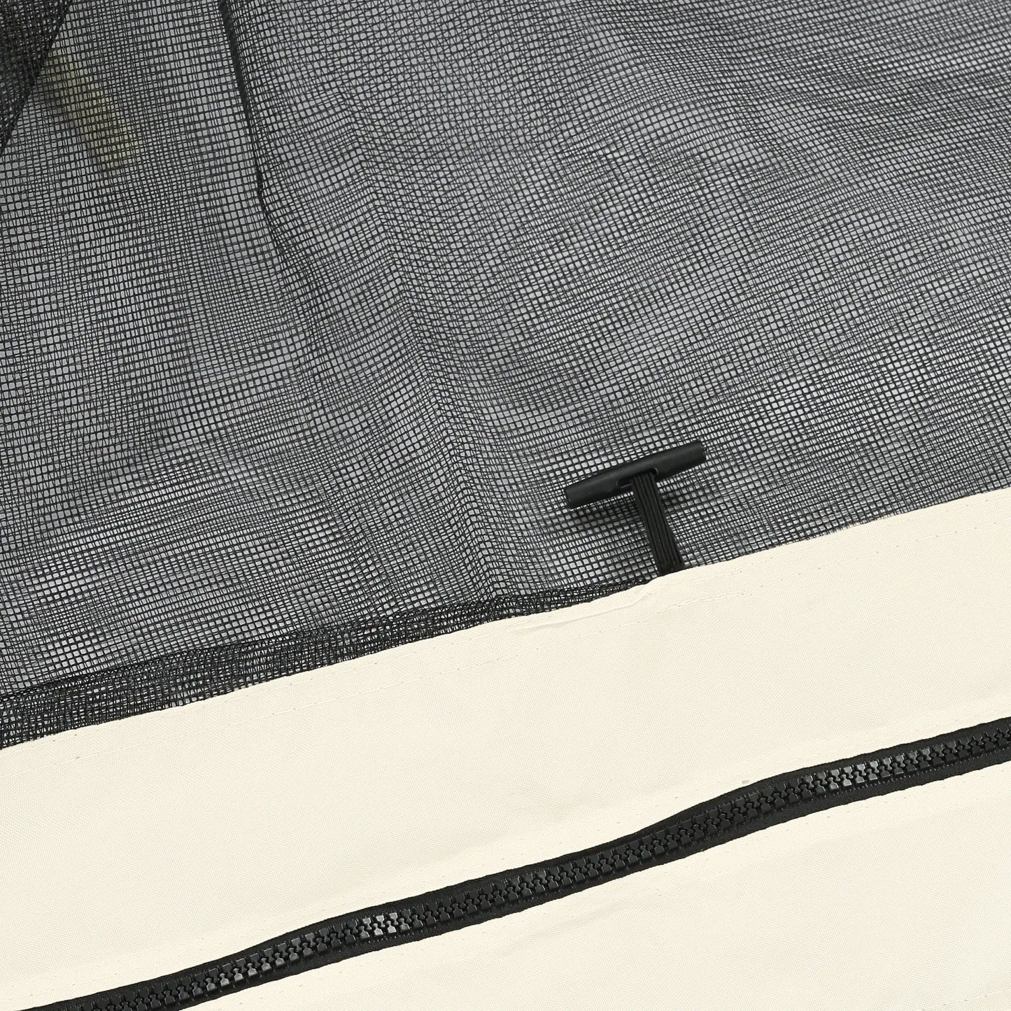 Replacement Mosquito Netting, Gazebo 12' x 12', Cream White, Black Gazebo Sidewalls at Gallery Canada