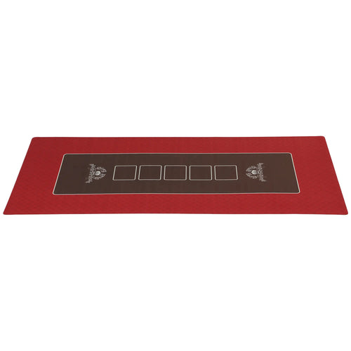 12 Player Poker Table Top Mat, Red