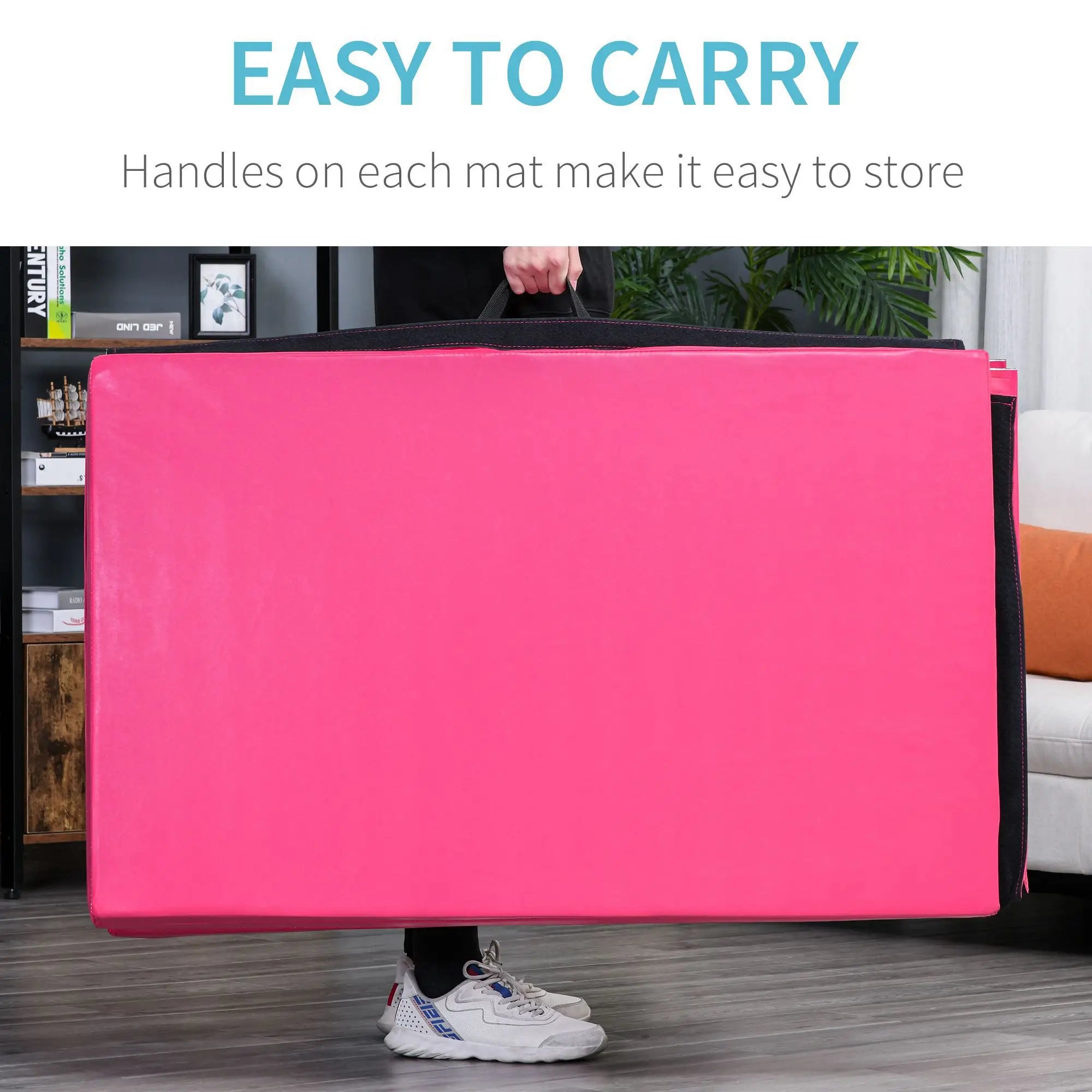 4'x10'x2'' Folding Gymnastics Mat, For Yoga MMA Martial Arts, Pink Gymnastics Mats at Gallery Canada