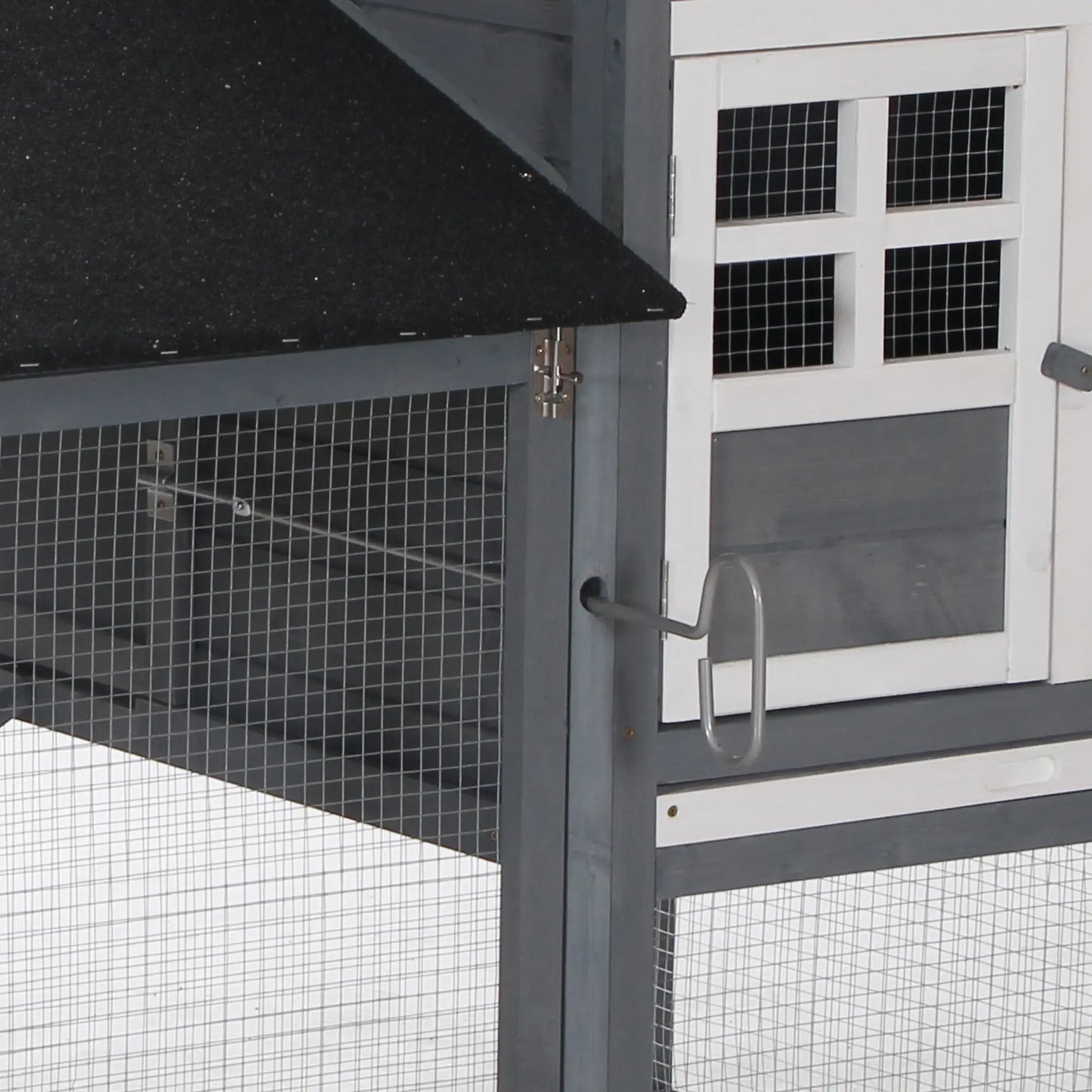 84'' Wooden Chicken Coop, Hen Hutch, Backyard Poultry Run Chicken Coops at Gallery Canada