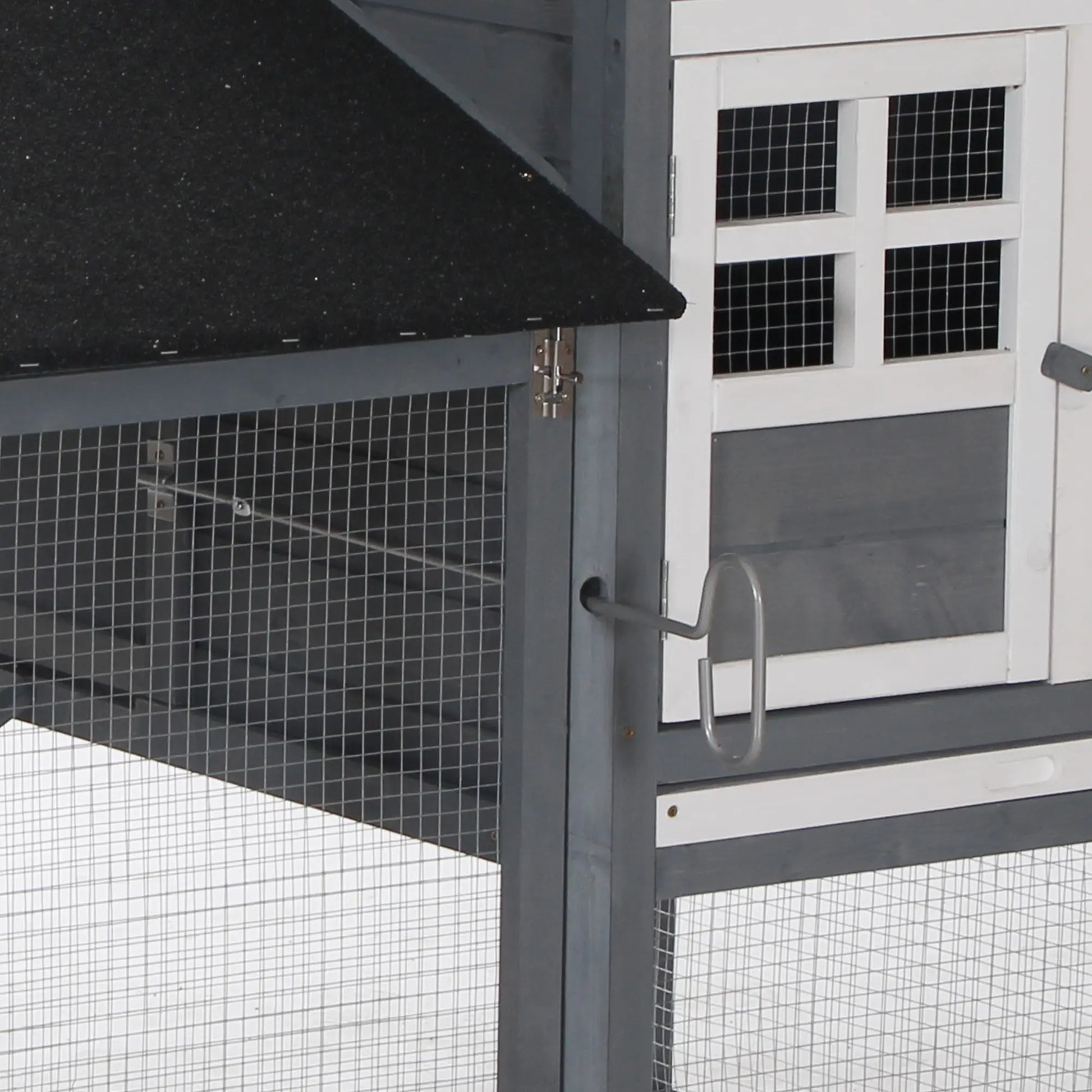 84'' Wooden Chicken Coop, Hen Hutch, Backyard Poultry Run Chicken Coops at Gallery Canada