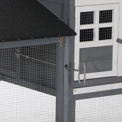 84'' Wooden Chicken Coop, Hen Hutch, Backyard Poultry Run Chicken Coops at Gallery Canada