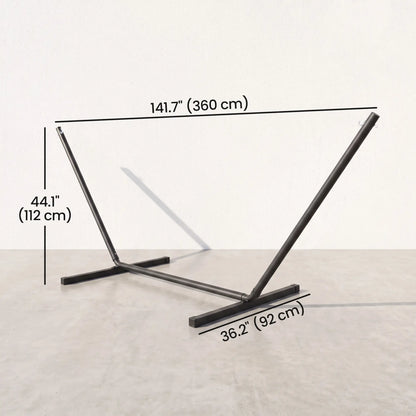 11.8'L Heavy Duty Hammock Stand, Fits 10.8'-11.8' Hammocks, Black Hammock Stands at Gallery Canada