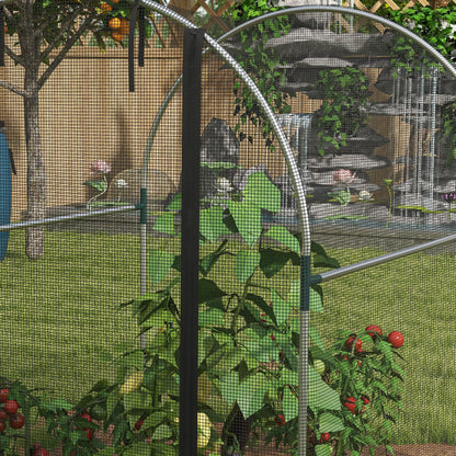 4.9' x 3.9' Crop Cage, Zipper Roll-Up Door, Mesh Plant Protection Tent Greenhouses at Gallery Canada