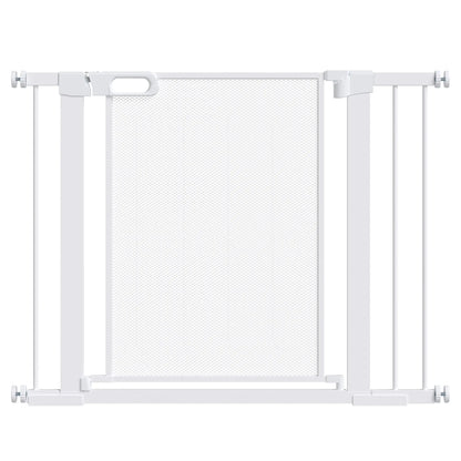 29.5"-40.6" Metal Pet Gate, Auto Closing Door, Double Locking, White Houses, Kennels & Pens at Gallery Canada