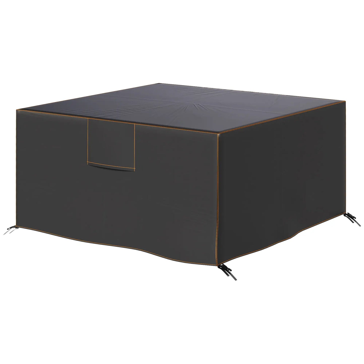 Waterproof Heavy Duty Patio Furniture Cover, 55.1" x 55.1" x 28.1", Black Patio Furniture Covers Black at Gallery Canada