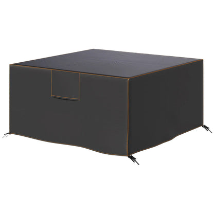 Waterproof Heavy Duty Patio Furniture Cover, 55.1" x 55.1" x 28.1", Black Patio Furniture Covers Black at Gallery Canada
