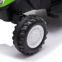 Tracteur pour enfants, véhicule électrique 6V avec remorque détachable, vert