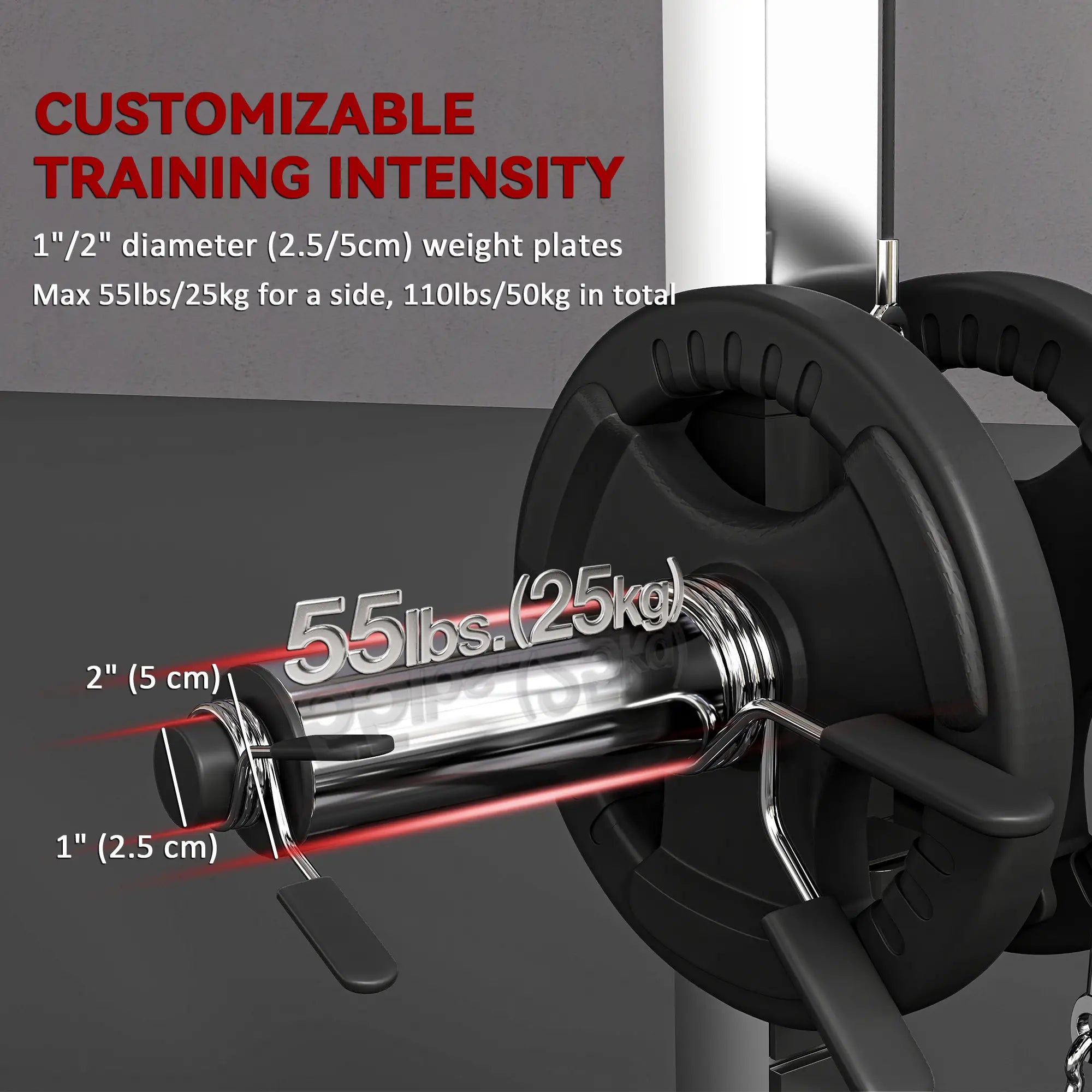 Power Cage with Squat Rack, Cable Pulley System, Pull Up Stand Power Towers at Gallery Canada