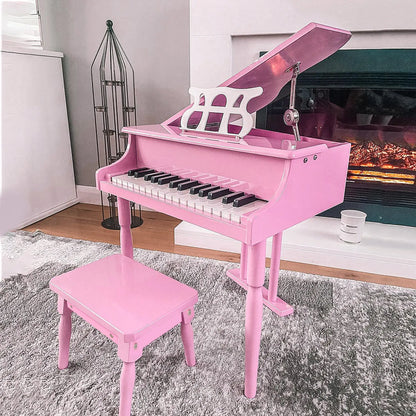 Modern Kids Piano, 30 Keys, Mini Toy with Music Stand, Pink Electronic Musical Pianos at Gallery Canada