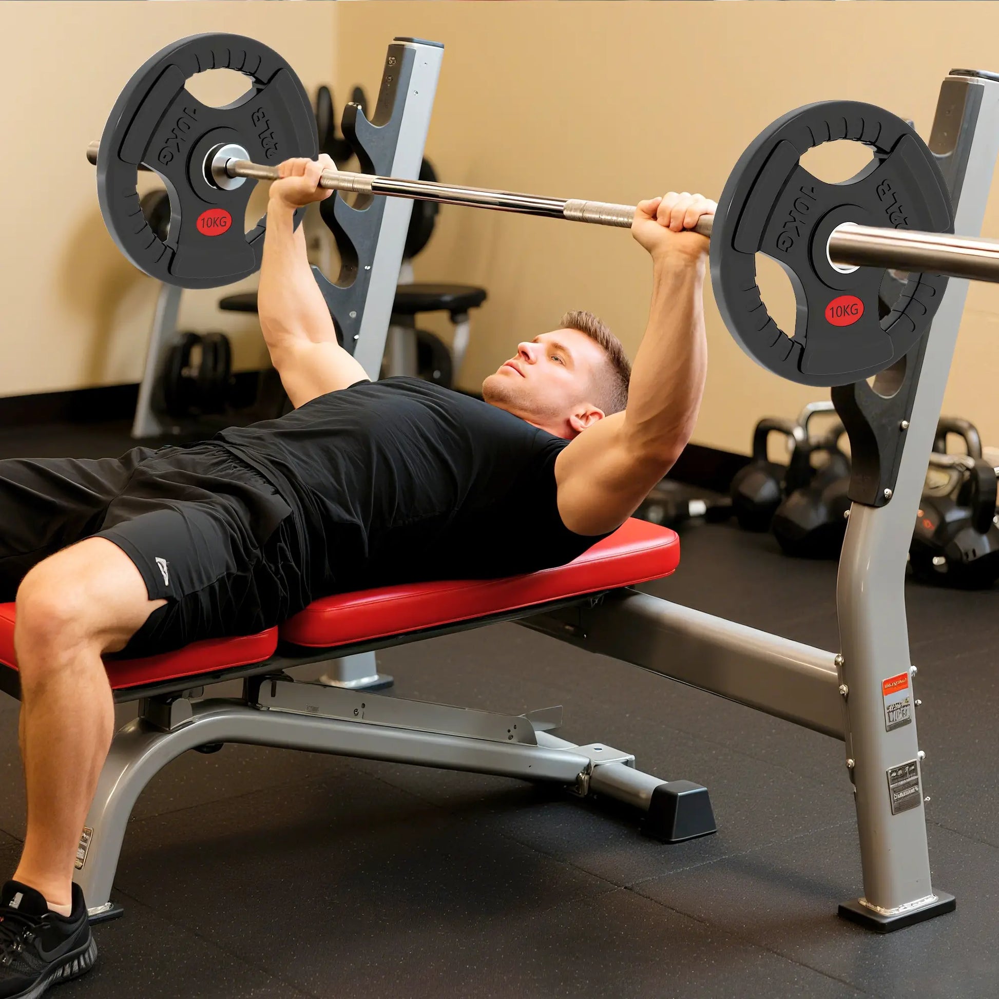 Weight Plates Set, 2-Inch Barbell Weights, Tri-Grips, 2 x 22lbs Dumbbells & Barbells at Gallery Canada