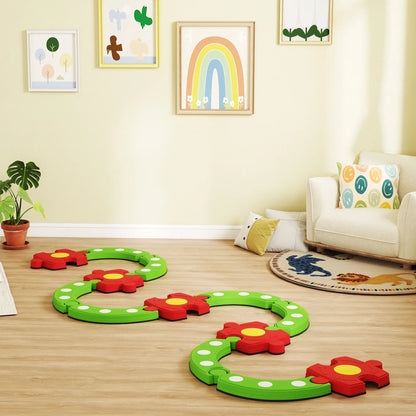 Kids Balance Beam Stepping Stones, Non-Slip, 3-8 Years, Green Kids Gym & Playmats at Gallery Canada