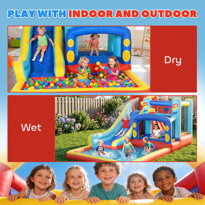 Inflatable Bounce House, 14.3 x 8FT, 4 in 1 With Slide, Climbing Wall Inflatables at Gallery Canada