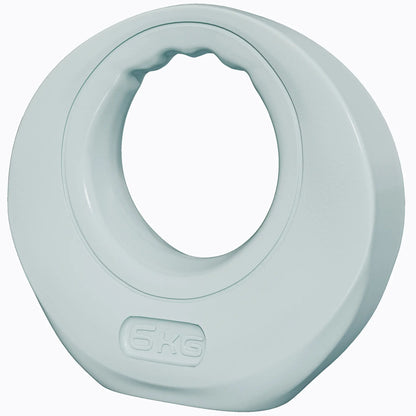 13lbs Kettlebell, Wide Handle, Home Gym, Light Grey Strength Training Equipment Light Grey at Gallery Canada