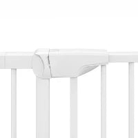 Barrière de sécurité pour animaux à pression, 30"-51" de large, fermeture automatique, noir